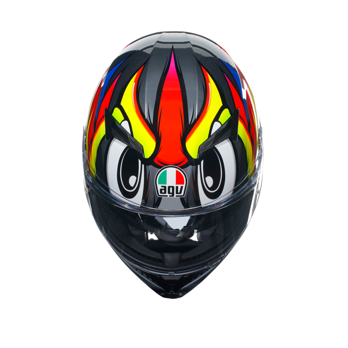 Agv K3 Kapalı Kask Bırdy 2.0 Gri-sarı-kırmızı