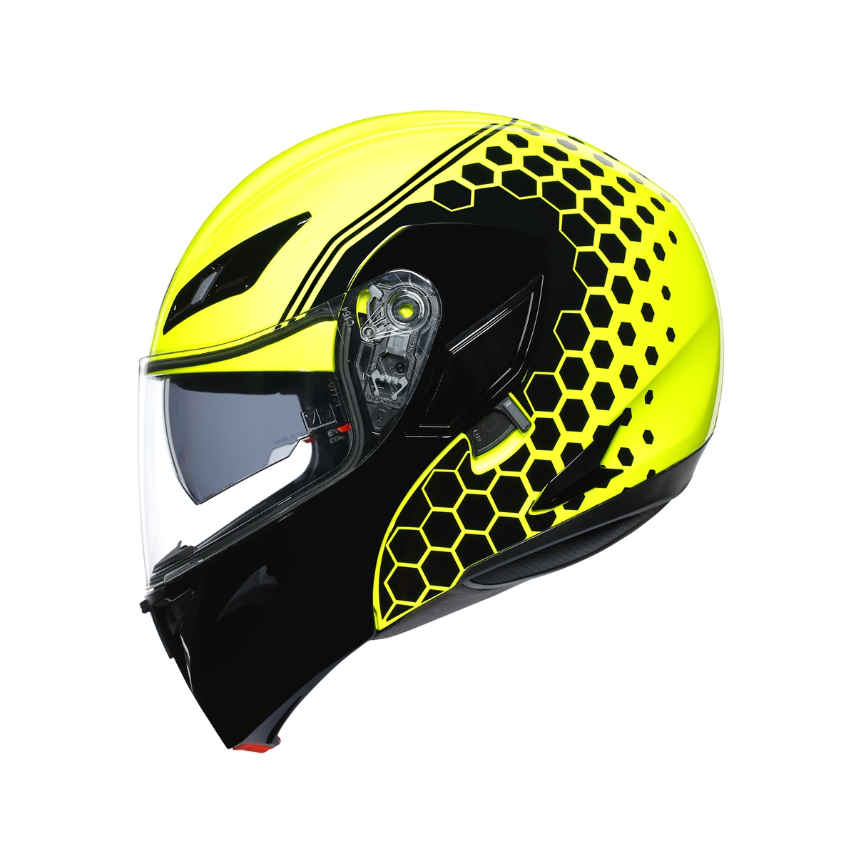 Agv Compact St Detroıt Çene Açılır Kask Sarı-siyah