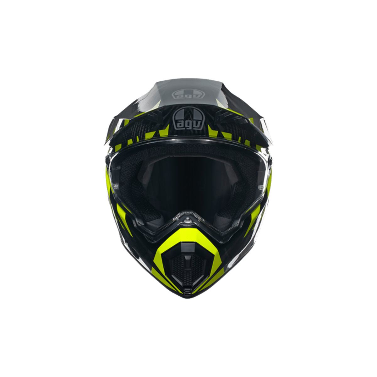 Agv Ax9 Multı Steppa Kapalı Kask Karbon Gri-neon Sarı