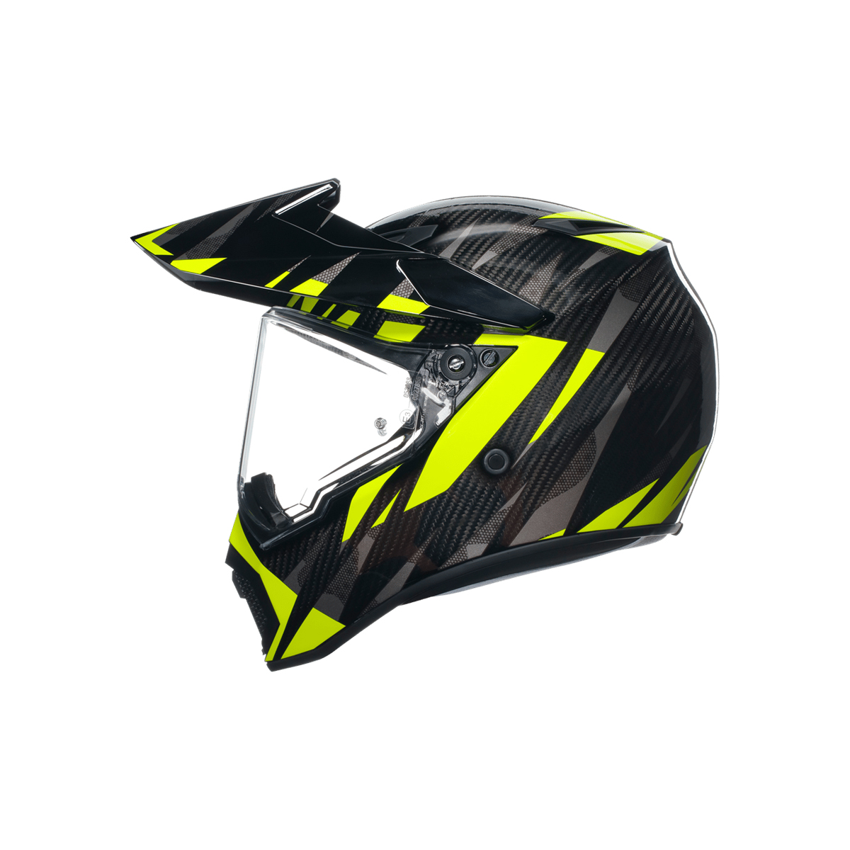 Agv Ax9 Multı Steppa Kapalı Kask Karbon Gri-neon Sarı