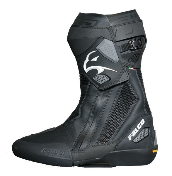 Falco Elite GP Yarış Motosiklet Botu Siyah