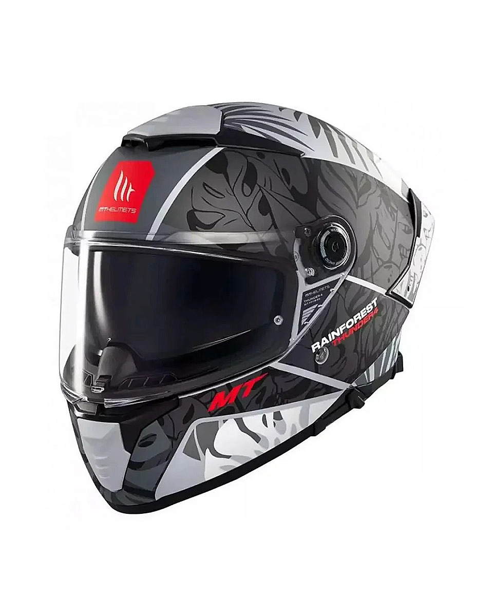 MT HELMETS THUNDER 4 SV RAINFOREST C2 PARLAK GRİ FULLFACE MOTOSİKLET KASKI