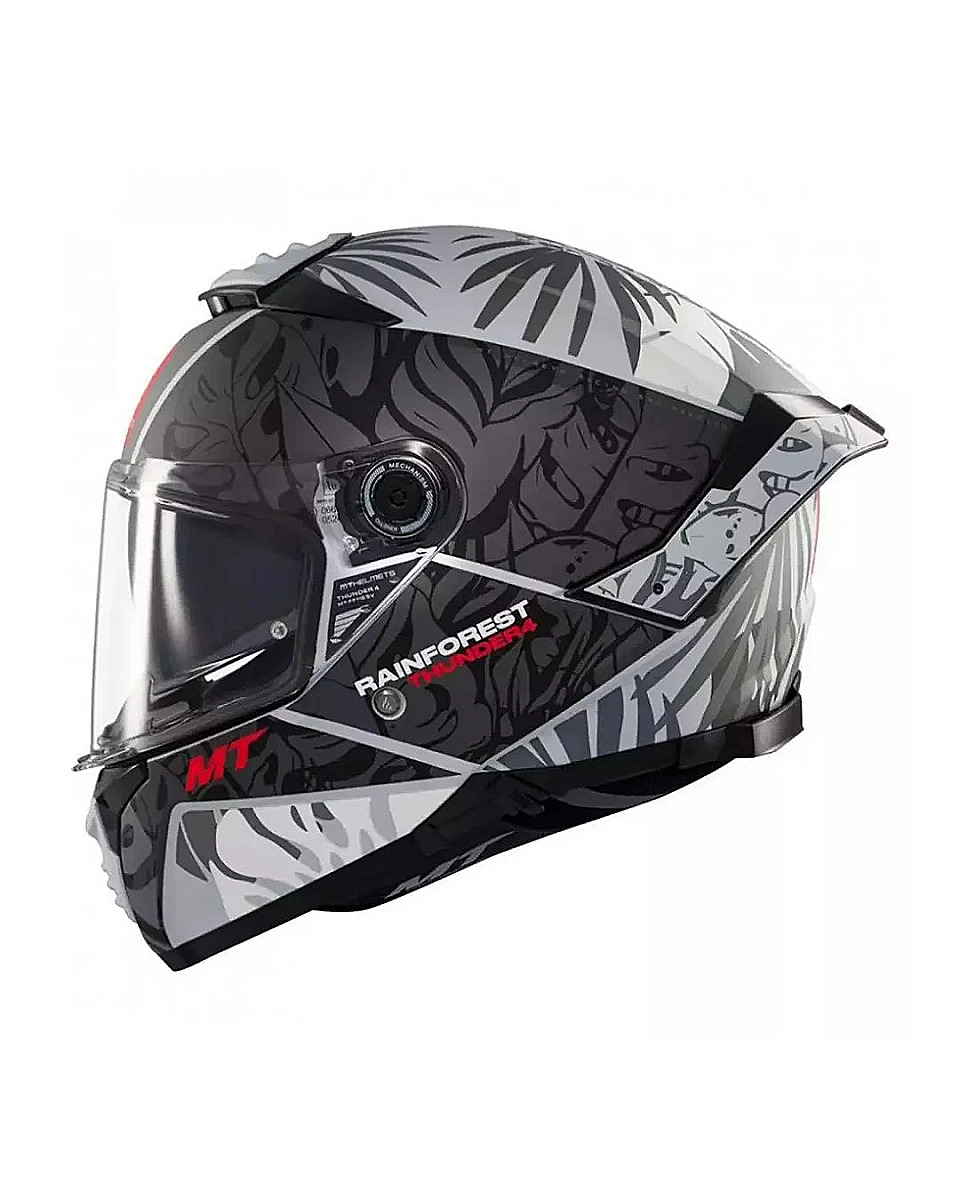 MT HELMETS THUNDER 4 SV RAINFOREST C2 PARLAK GRİ FULLFACE MOTOSİKLET KASKI