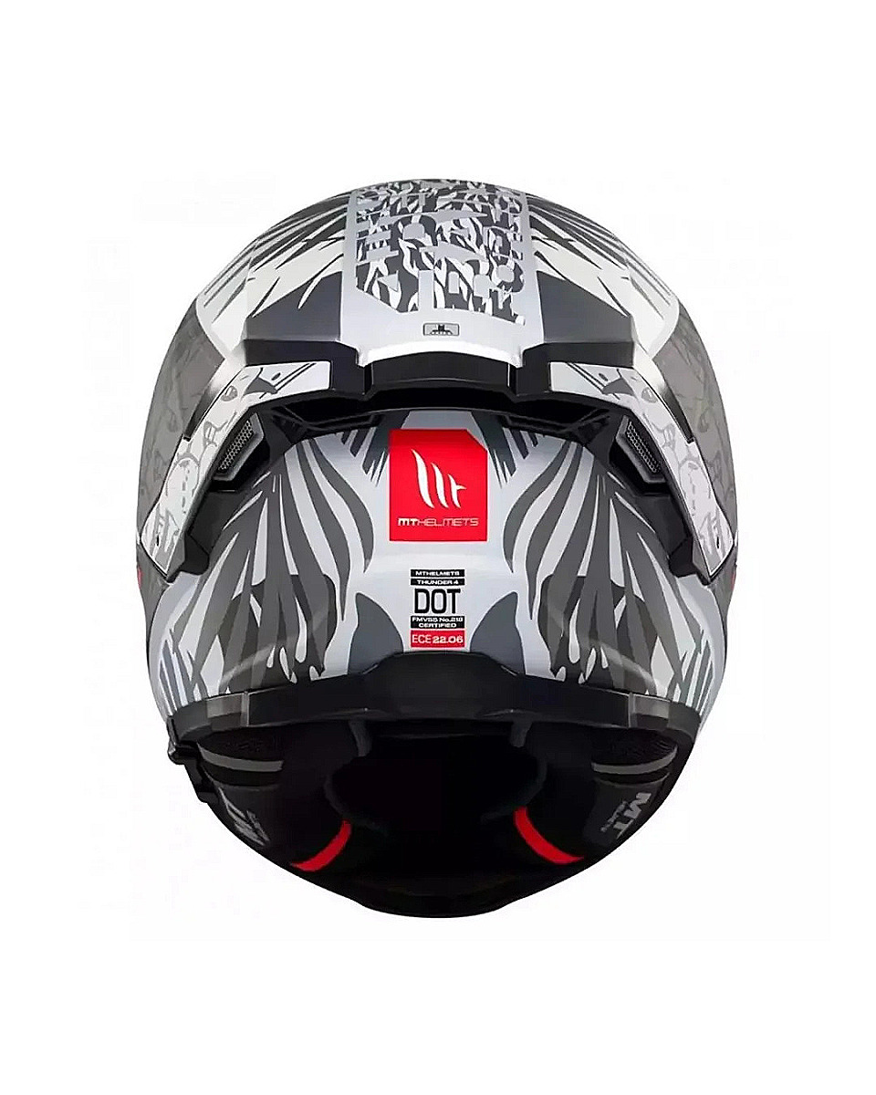 MT HELMETS THUNDER 4 SV RAINFOREST C2 PARLAK GRİ FULLFACE MOTOSİKLET KASKI