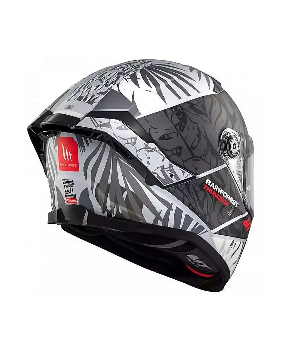 MT HELMETS THUNDER 4 SV RAINFOREST C2 PARLAK GRİ FULLFACE MOTOSİKLET KASKI