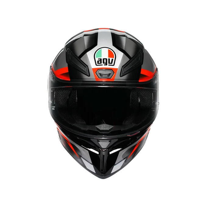 AGV KASK/K1 S E2206 FASTLAP BLACK GREY RED CONF.
